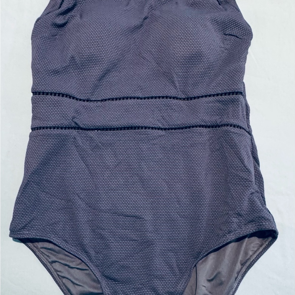 Cupshe Navy Textured One-Piece Swimsuit (M)